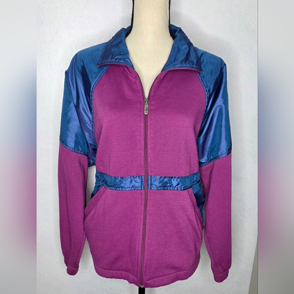 Vintage 80s Nike Track Suit Jacket Sport Athletic Air Swoosh USA 1980s